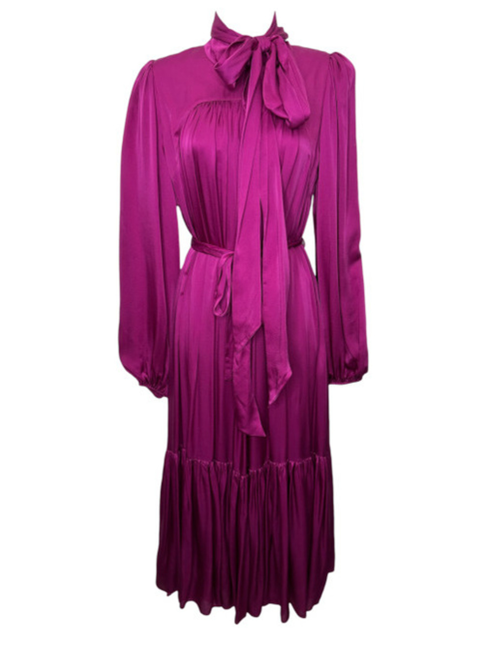 Zimmermann Tie Neck Gown in Petunia NWT